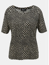 ZOOT.lab Bézs és fekete női mintás ZOOT.lab Normandy póló