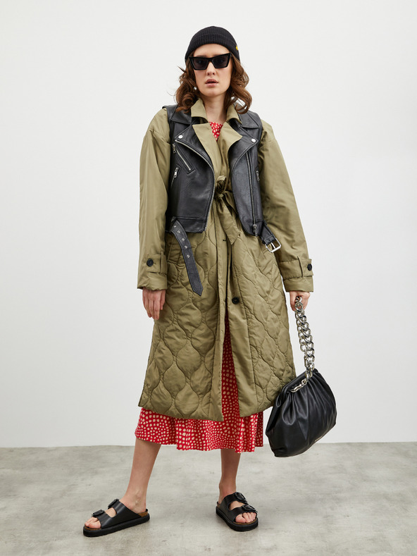 ZOOT.lab Bézs és piros női mintás póló ZOOT.lab Normandie