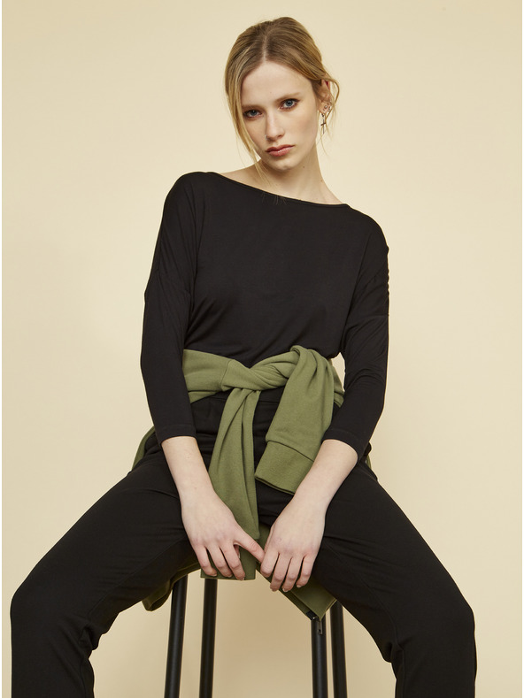 ZOOT.lab Fekete női ZOOT Baseline Xenia csíkos nadrág Xenia csíkos nadrág