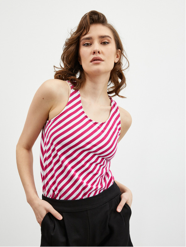 ZOOT.lab Fehér és bor női csíkos páncélos felső ZOOT.lab Joelle