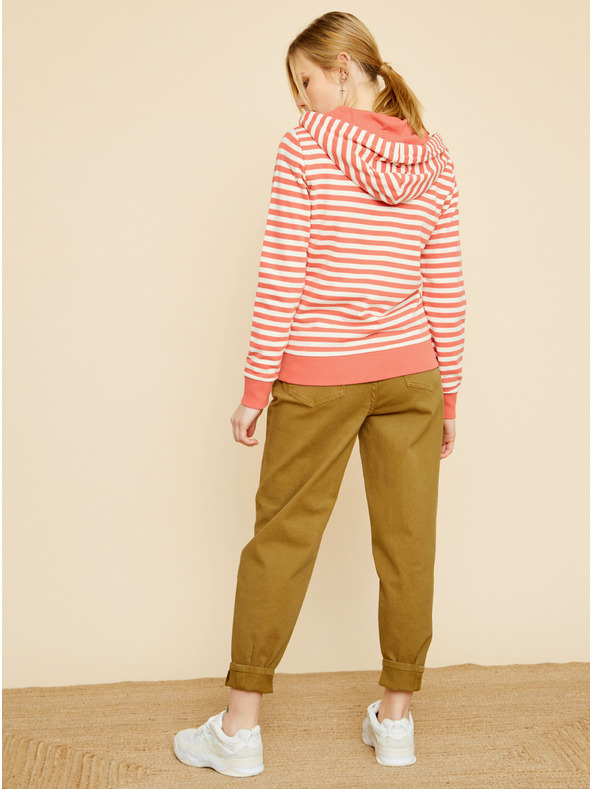 ZOOT.lab Fehér és piros női csíkos pulóver ZOOT.lab Marilyn Marilyn