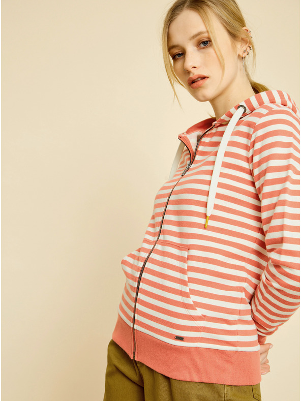 ZOOT.lab Fehér és piros női csíkos pulóver ZOOT.lab Marilyn Marilyn