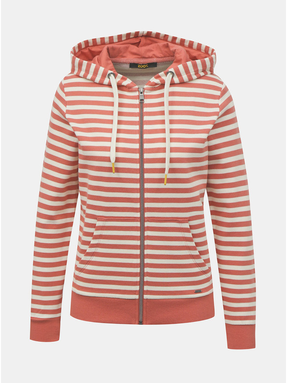 ZOOT.lab Fehér és piros női csíkos pulóver ZOOT.lab Marilyn Marilyn