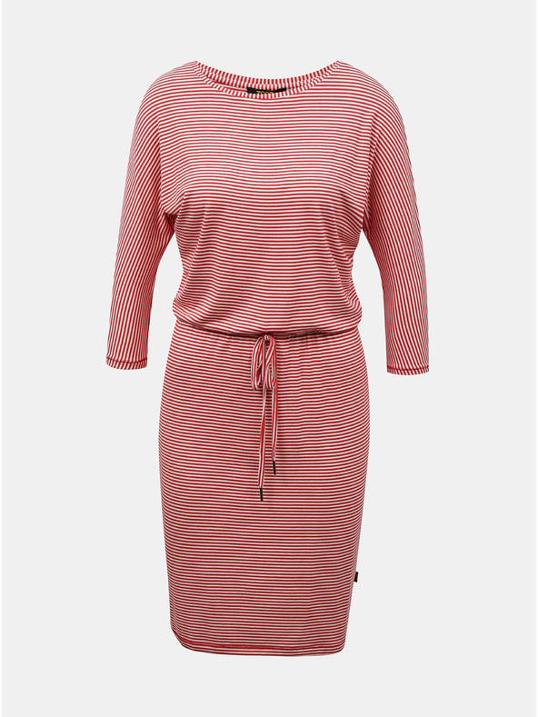 ZOOT.lab Fehér és piros női csíkos ruha nyakkendővel ZOOT.lab Demi