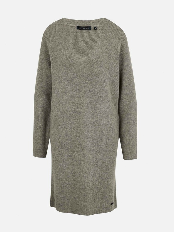 ZOOT.lab Szürke gyapjú keverék pulóver ruha METROOPOLIS by ZOOT.lab Ofilia