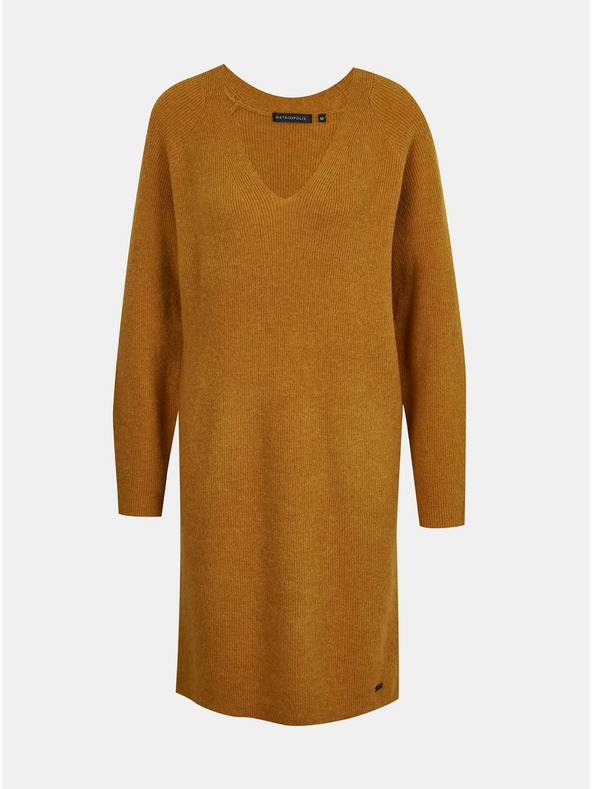 ZOOT.lab Barna pulóver ruha gyapjúval METROOPOLIS by ZOOT.lab Ofilia Barna pulóver ruha METROOPOLIS by ZOOT.lab Ofilia