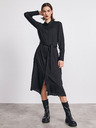 ZOOT.lab Fekete női ing midi ruha METROOPOLIS by ZOOT.lab Sharon