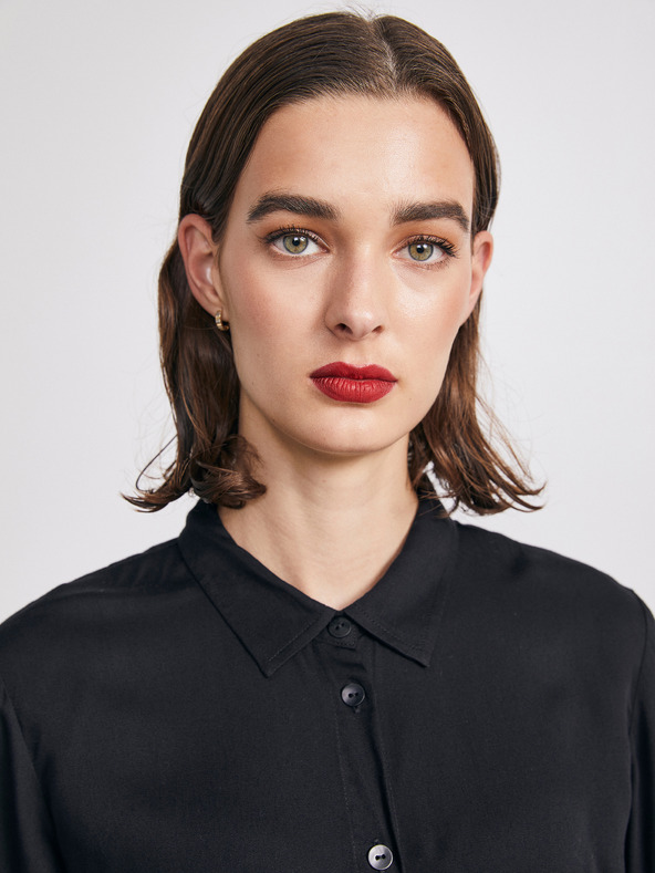 ZOOT.lab Fekete női ing midi ruha METROOPOLIS by ZOOT.lab Sharon