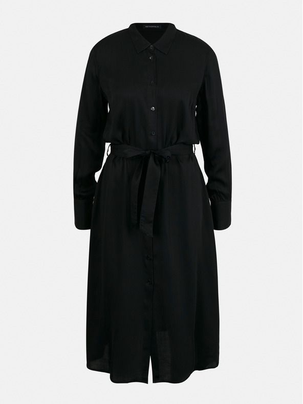 ZOOT.lab Fekete női ing midi ruha METROOPOLIS by ZOOT.lab Sharon