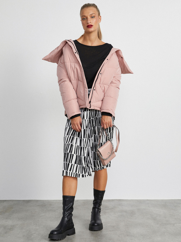 ZOOT.lab Világos rózsaszín női steppelt kabát METROOPOLIS by ZOOT.lab Lavinia