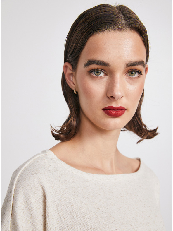 ZOOT.lab Bézs női csíkos ing METROOPOLIS által ZOOT.lab Stella Stella