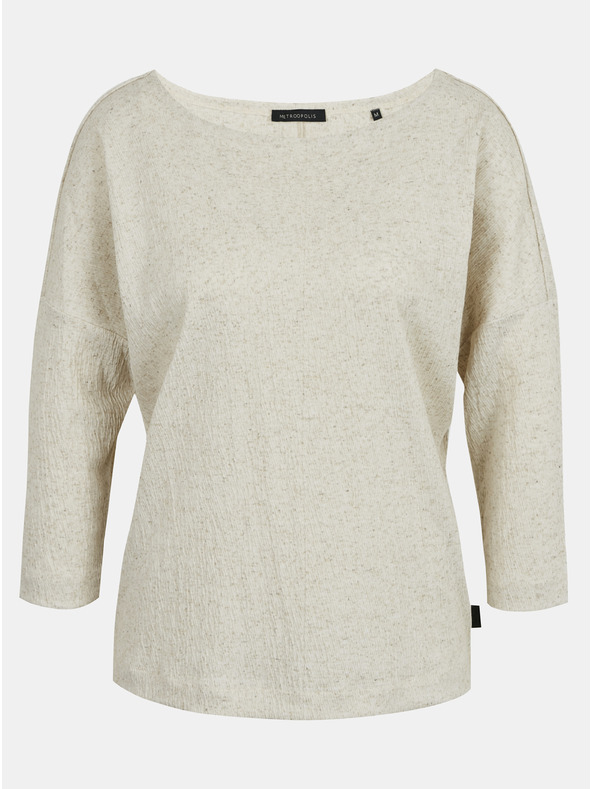 ZOOT.lab Bézs női csíkos ing METROOPOLIS által ZOOT.lab Stella Stella