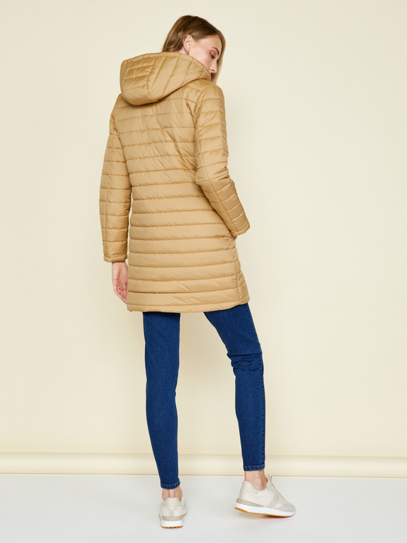 ZOOT.lab Arany női steppelt hosszabb kapucnis télikabát ZOOT.lab Molly
