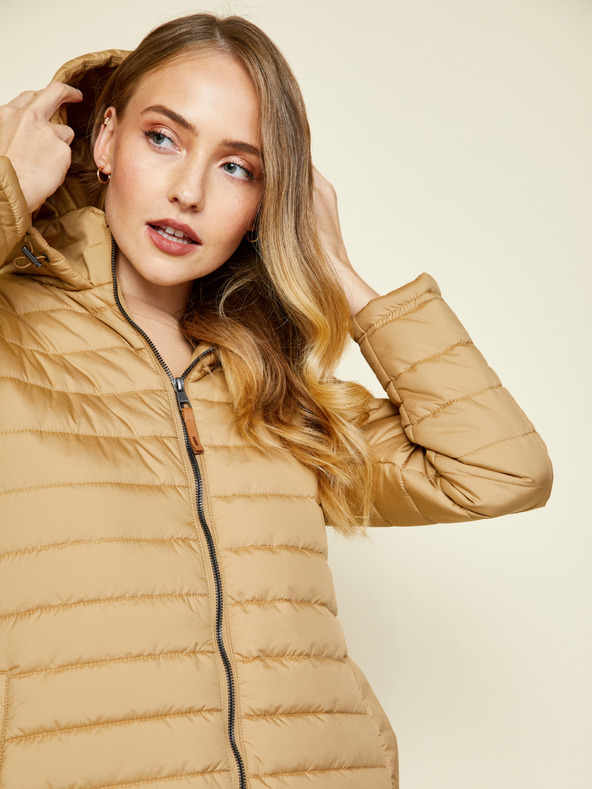 ZOOT.lab Arany női steppelt hosszabb kapucnis télikabát ZOOT.lab Molly