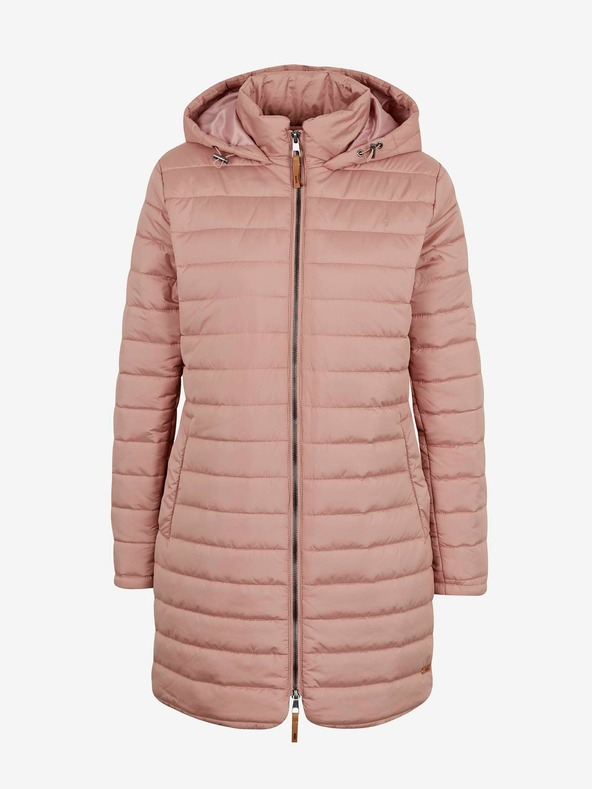 ZOOT.lab Régi rózsaszín női steppelt hosszabbított téli kabát kapucnival ZOOT.lab Molly