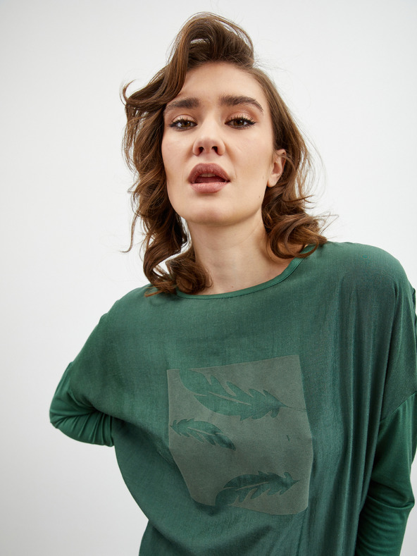 ZOOT.lab Zöld női nyomtatott póló ZOOT.lab Rozy
