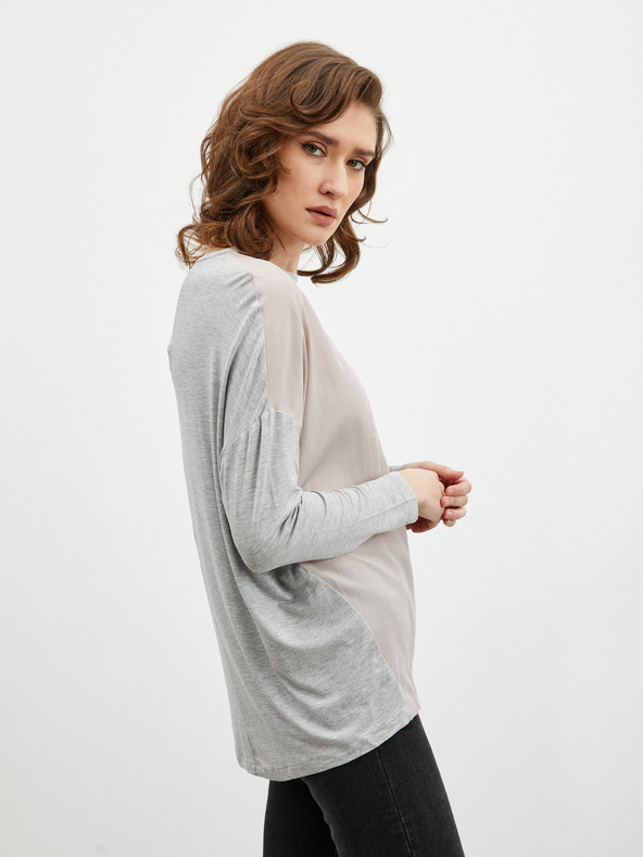 ZOOT.lab Világosszürke női nyomtatott póló ZOOT.lab Rozy