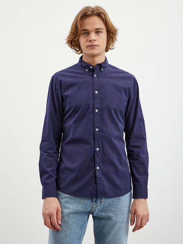ZOOT.lab Sötétkék férfi mintás ing ZOOT.lab Boris