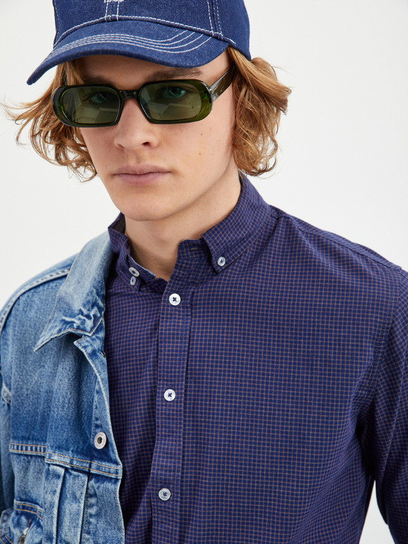 ZOOT.lab Sötétkék férfi mintás ing ZOOT.lab Boris