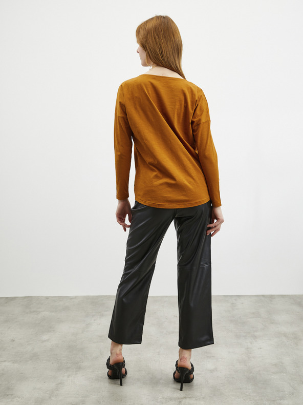 ZOOT.lab Barna női hosszú ujjú alap póló ZOOT.lab Evana