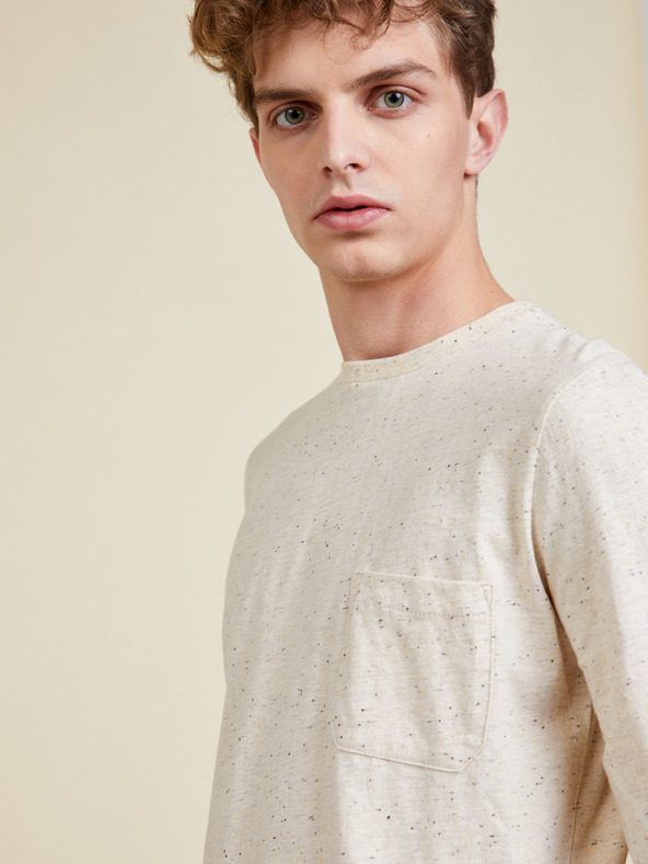 ZOOT.lab Bézs színű hosszú ujjú póló ZOOT.lab