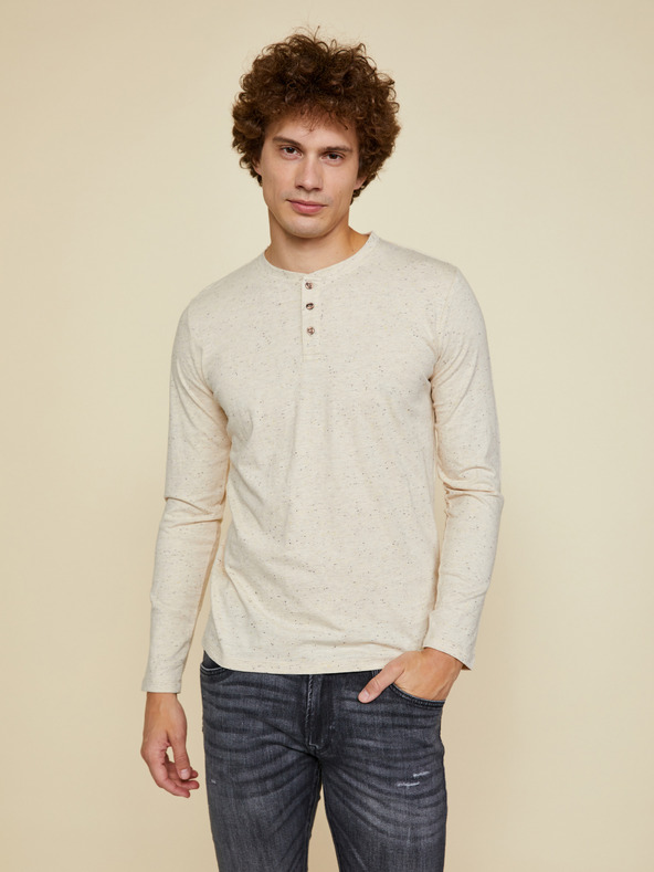 ZOOT.lab Bézs színű férfi gombos ing ZOOT.lab Diego