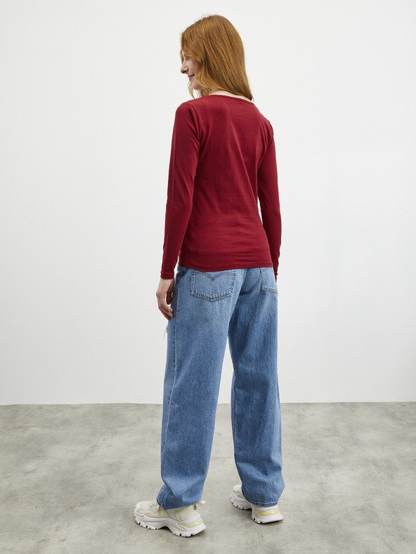 ZOOT.lab ZOOT.lab Mira bordó női basic póló