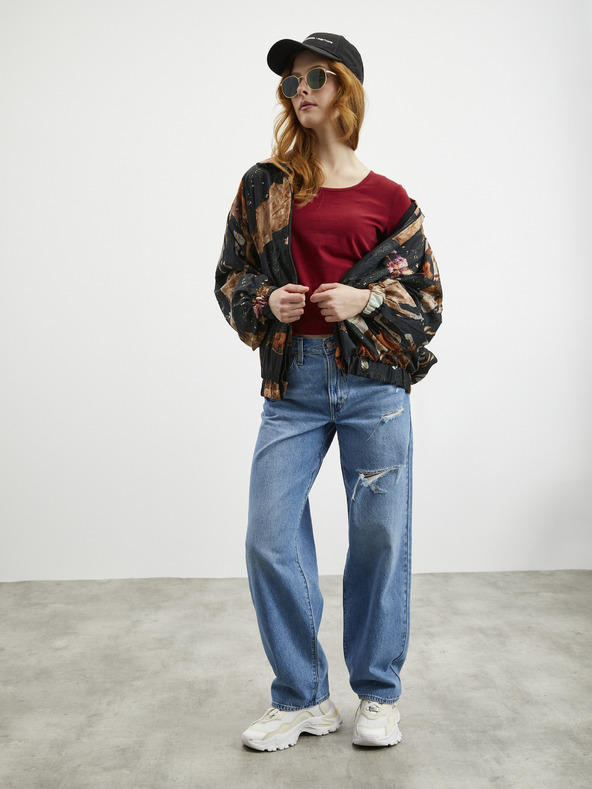 ZOOT.lab ZOOT.lab Mira bordó női basic póló