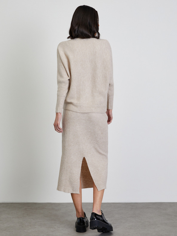 ZOOT.lab Bézs színű női bordás kardigán ZOOT.lab