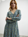 ZOOT.lab Kékeszöld női mintás hosszú ruha ZOOT.lab Eliane ZOOT.lab Eliane