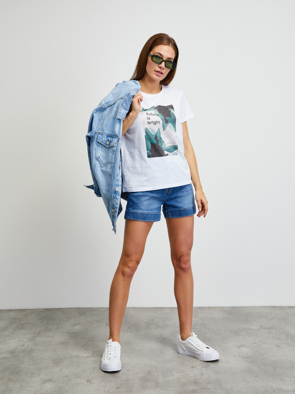 ZOOT.lab Fehér rövid ujjú póló METROOPOLIS ZOOT.lab Tyra által ZOOT.lab Tyra