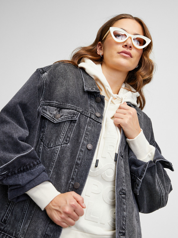 ZOOT.lab Krémszínű kapucnis pulóver METROOPOLIS by ZOOT.lab Nollan