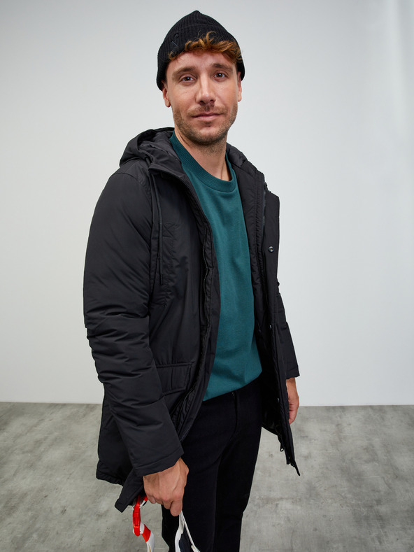 ZOOT.lab Fekete férfi kapucnis parka ZOOT.lab Charls