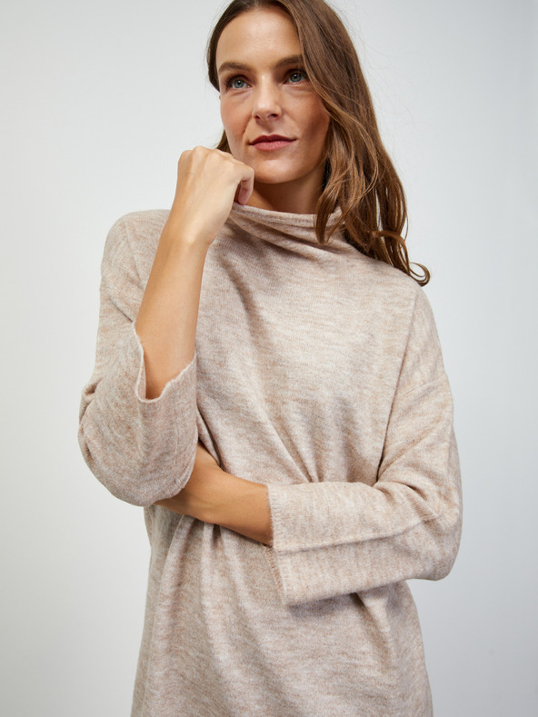 ZOOT.lab Bézs ZOOT.lab Harley pulóver ruha