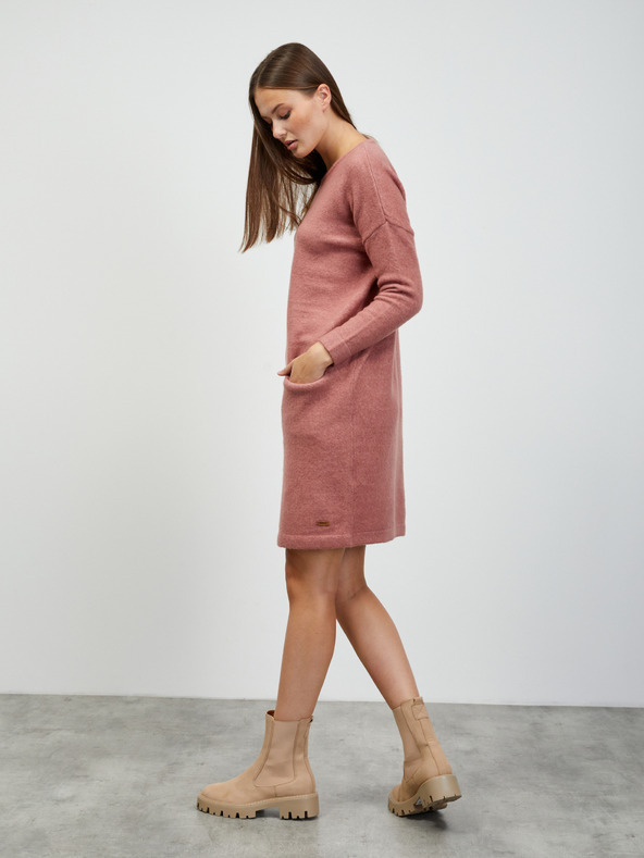 ZOOT.lab Régi rózsaszín pulóver ruha gyapjú keverék ZOOT.lab Dania