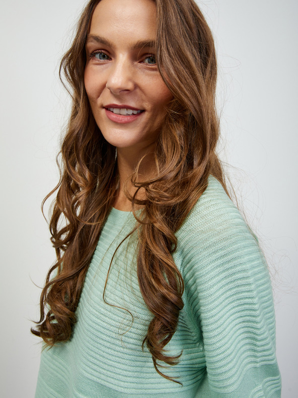 ZOOT.lab Női menta bordázott kardigán ZOOT.lab Heddie