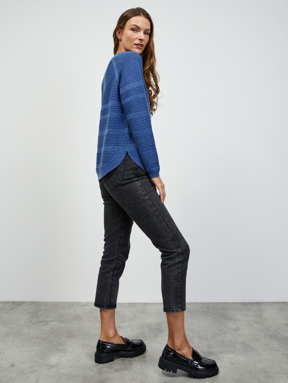 ZOOT.lab Kék női bordázott pulóver ZOOT.lab Heddie