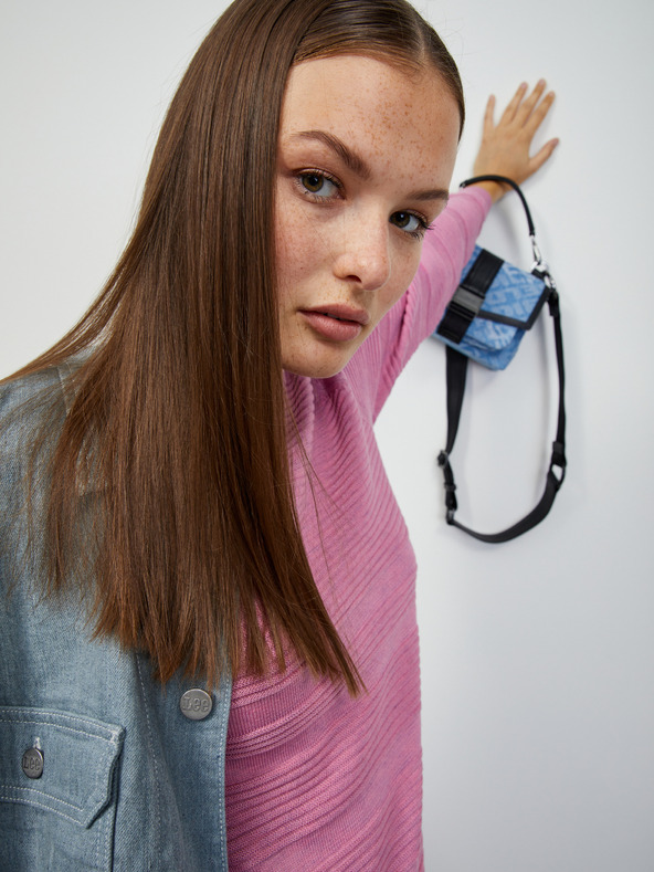 ZOOT.lab Rózsaszín női bordás pulóver ZOOT.lab Heddie