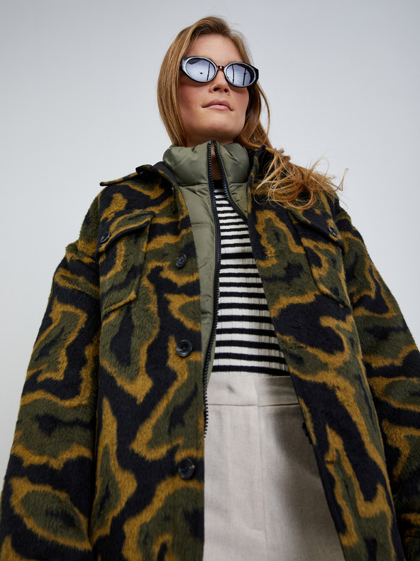 ZOOT.lab Krémszínű női csíkos nadrág ZOOT.lab Deliza