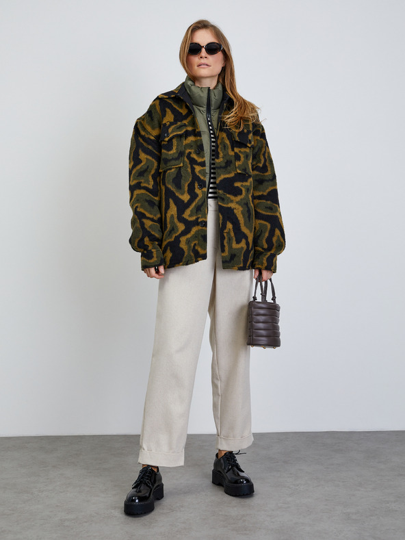 ZOOT.lab Krémszínű női csíkos nadrág ZOOT.lab Deliza