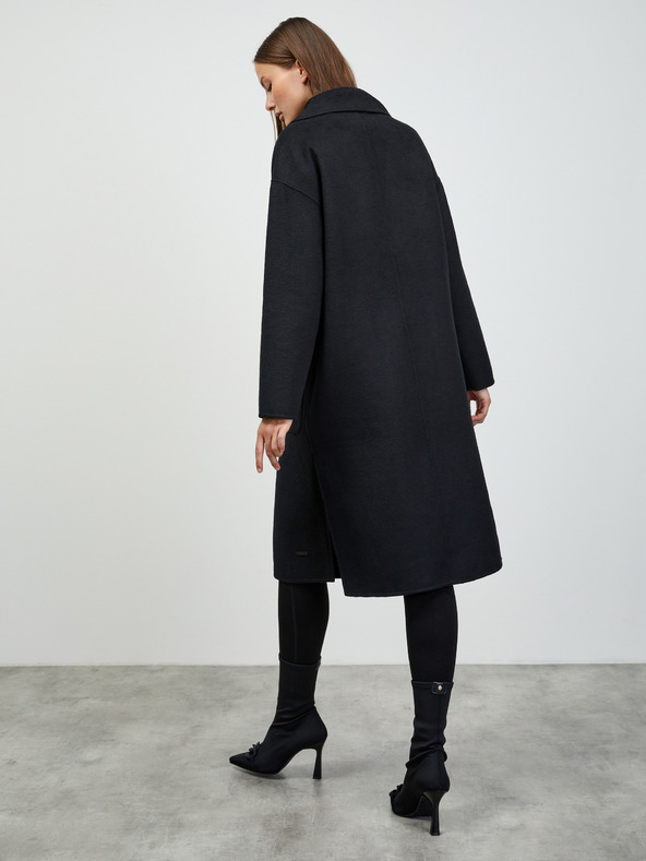 ZOOT.lab Fekete női átmeneti kabát gyapjú keverékből ZOOT.lab Kalita