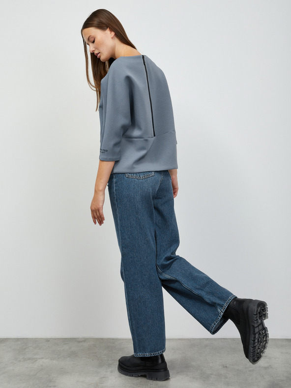 ZOOT.lab Kék női pulóver cipzáras hátul ZOOT.lab Salwa