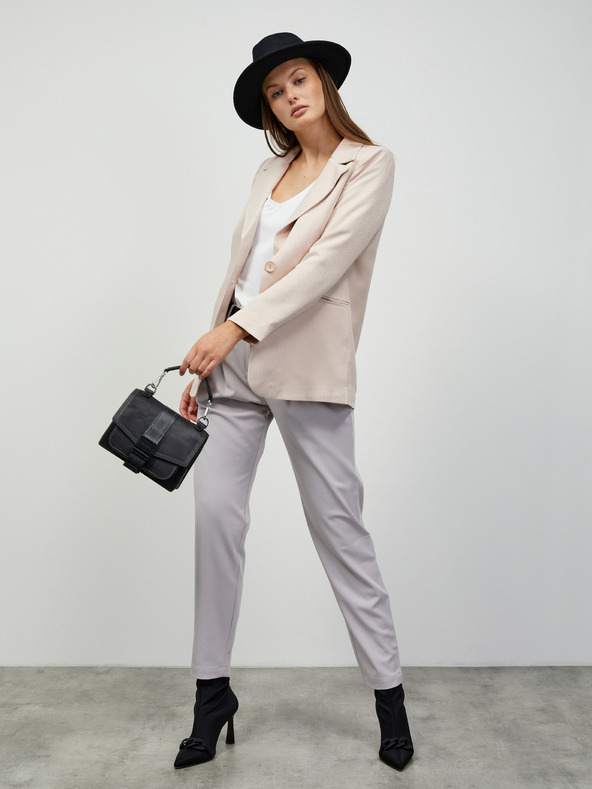 ZOOT.lab Világosszürke női nadrág övvel ZOOT.lab Matylda