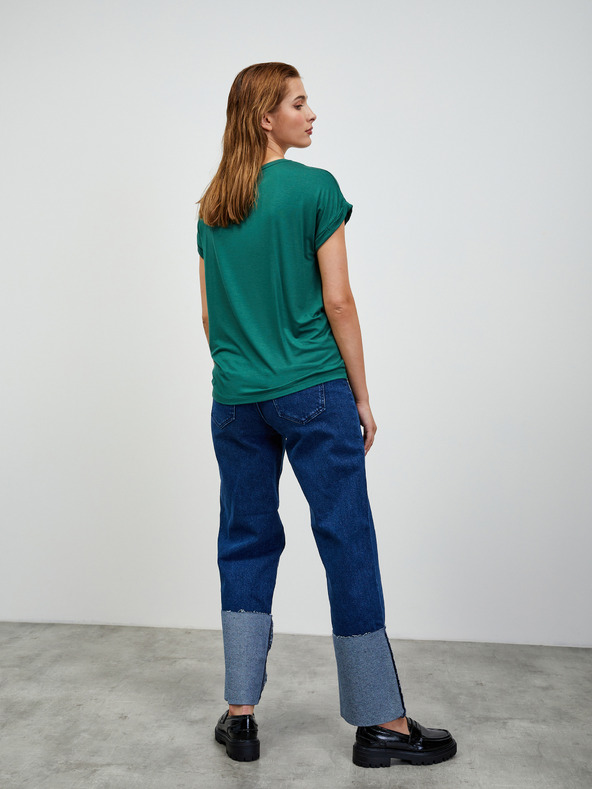 ZOOT.lab ZOOT.lab Adriana 3 zöld női csíkos alap póló