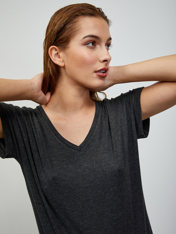 ZOOT.lab Sötétszürke női izzított alap póló ZOOT.lab Adriana 4 női csíkos basic póló ZOOT.lab Adriana