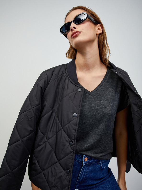 ZOOT.lab Sötétszürke női izzított alap póló ZOOT.lab Adriana 4 női csíkos basic póló ZOOT.lab Adriana