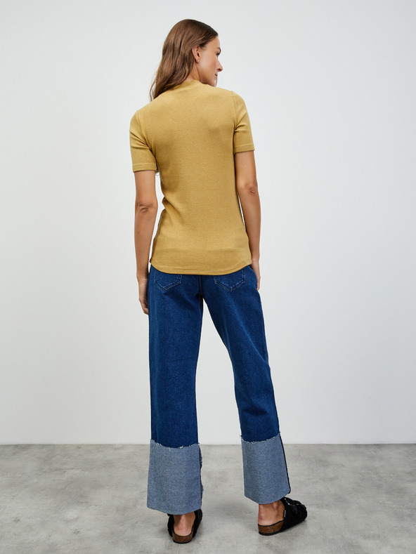 ZOOT.lab Mustár női basic póló ZOOT.lab Bobbi