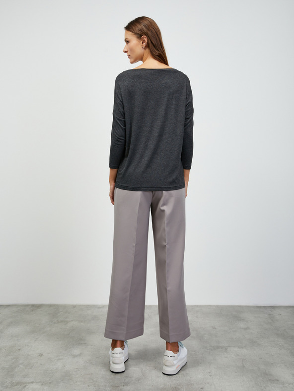 ZOOT.lab Sötét szürke női hosszú ujjú basic póló ZOOT.lab Leticia