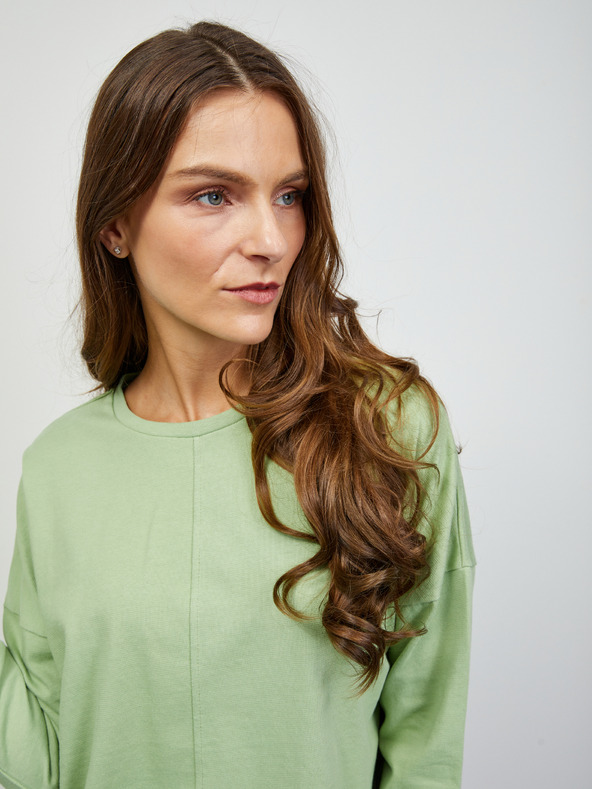 ZOOT.lab Világoszöld női hosszú ujjú basic póló ZOOT.lab Bambie