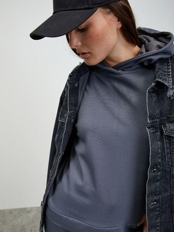 ZOOT.lab Sötétszürke női alap kapucnis pulóver ZOOT.lab Noor